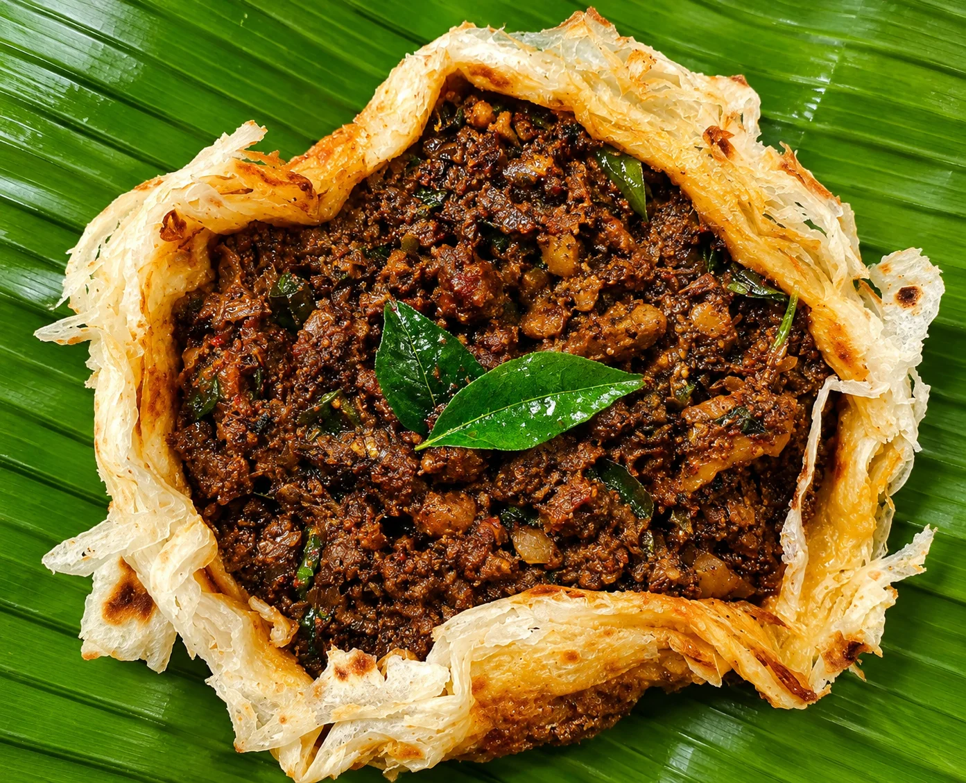 Beef Kizhi Parotta authentic Kerala cuisine at MC's Curry Winnipeg