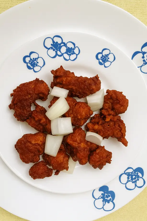 Delicious Chicken 65 at MC's Curry in Winnipeg, MB